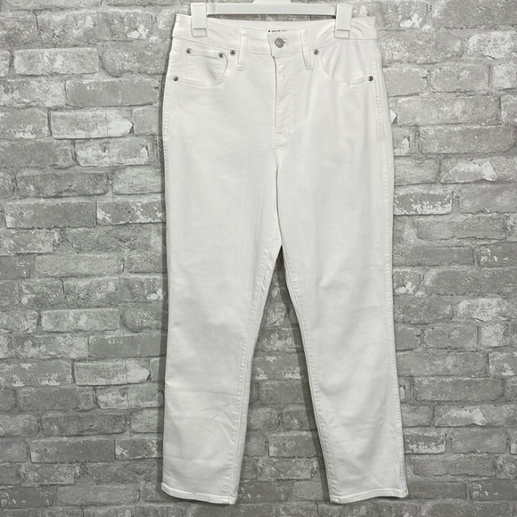J.Crew White Curvy Vintage Slim Straight Jeans - Picture 2 of 11